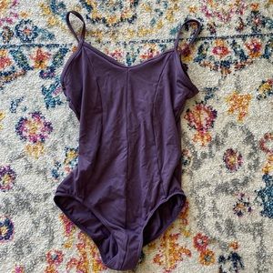 Purple Spaghetti Strap Leotard